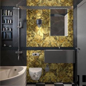 برچسب تزئینی طرح سنگ و آجر